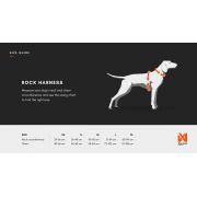 Szelki dla psa Rock Harness Non-Stop – czarno-pomarańczowe