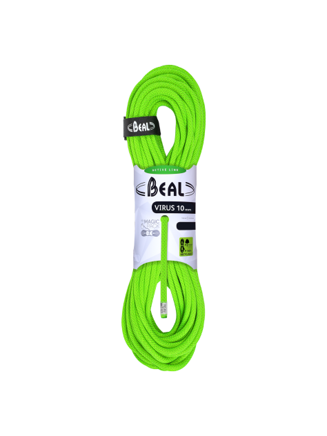 Lina dynamiczna Virus 10mm Beal 60m solid green