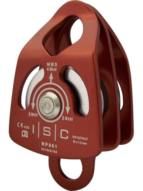 Bloczek Small Double PRUSSIK 13 mm (A- łożysko ślizgowe) 40kN ISC