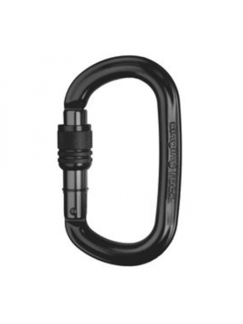 Karabinek Ozone Screw Lock Singing Rock czarny