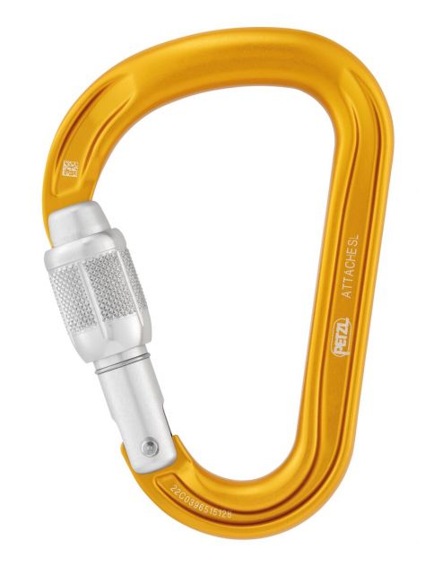 Karabinek HMS Attache Petzl żółty