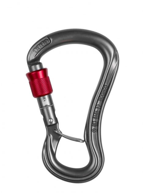 Karabinek Condor HMS Screw Ocun anthracite/red