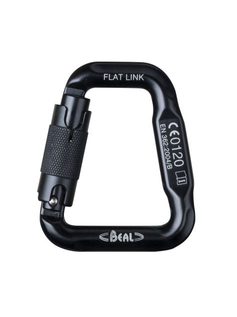 Karabinek Flat Link Twist Lock Beal czarny