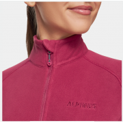 Bluza damska 1/3 zip Lucania Alpinus różowa
