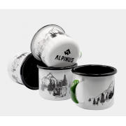 Kubek emaliowany Alpinus niedźwiedź 350 ML