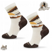 Skarpety Hiking Merino Comodo CREAM Mountain Sunset