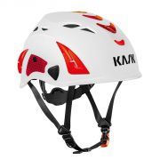 Kask Super Plasma AQ HI-VIZ KASK – white/red