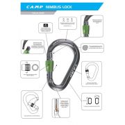 Karabinek HMS Nimbus Lock Camp fuchsia