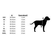 Obroża Truelove Blossom granat-biała