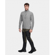 Bluza polar męska 1/3 zip Kerkis Alpinus szara