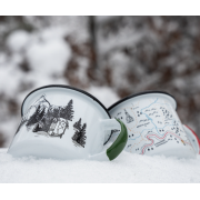 Kubek emaliowany Alpinus niedźwiedź 350 ML