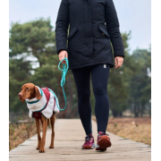 Smycz Trekking rope leash Non-stop teal 1,2m/8mm