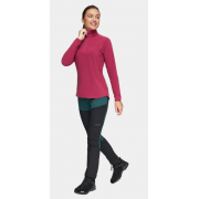 Bluza damska 1/3 zip Lucania Alpinus różowa