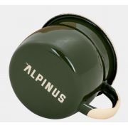 Kubek emaliowany 0,28L Alpinus kozica/zielony