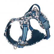 Szelki dla psa Truelove Blossom granatowo-białe