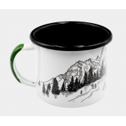 Kubek emaliowany Alpinus niedźwiedź 350 ML