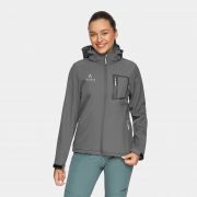 Kurtka damska softshell Bergamo Alpinus – grafitowa