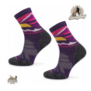 Skarpety Hiking Merino Comodo VIOLET Mountain Sun