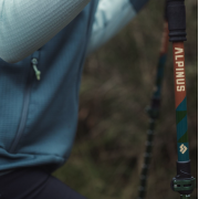 Kije trekkingowe Matterhorn Alpinus zielon-brązowe