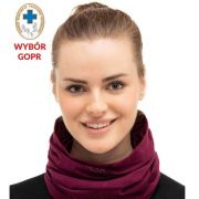 Komin merino unisex Brubeck śliwkowy