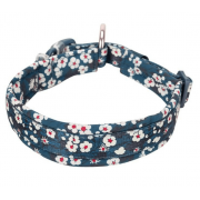 Obroża Truelove Blossom granat-biała