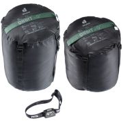 Śpiwór Orbit 0 Regular zamek lewy Deuter – ivy/ink