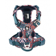 Szelki dla psa Blossom Premium granatowo-czerwone Truelove