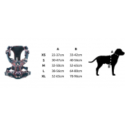 Szelki dla psa Blossom Premium granatowo-czerwone Truelove