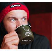 Kubek emaliowany 0,28L Alpinus kozica/zielony