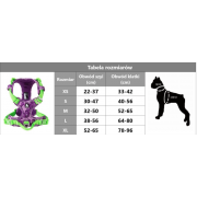 Szelki dla psa Truelove Tropical fioletowe