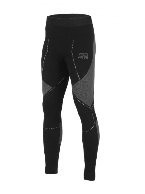Legginsy męskie Thermo Midi Plus Gatta Active czarno-szara