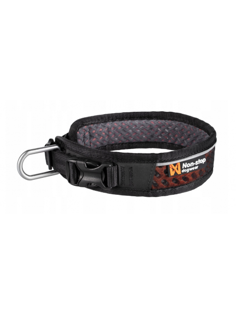 Rock Adjustable Collar Obroża Black/Orange Non-stop