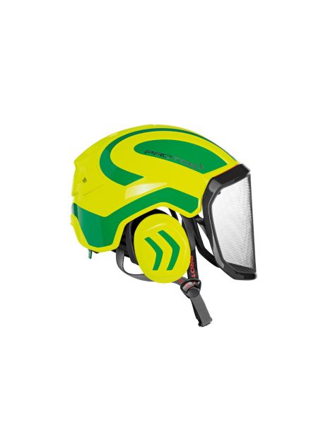 Kask arborystyczny Protos Integral Arborist Pfanner yellow hi-vis–green