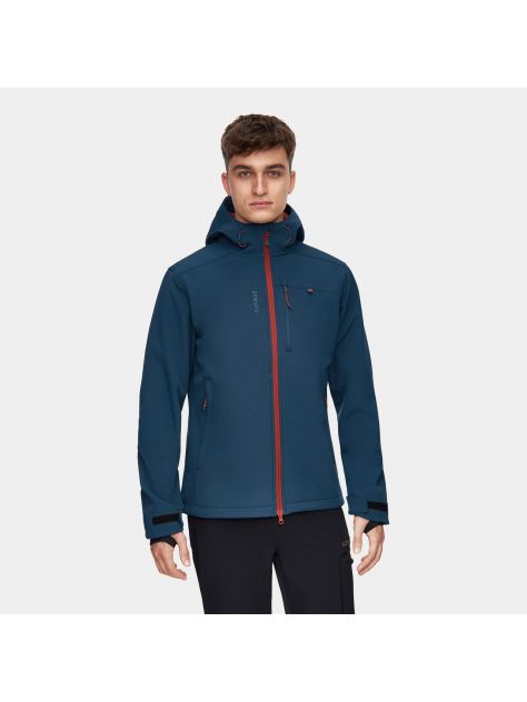 Kurtka męska softshell ASO Alpinus – niebieska