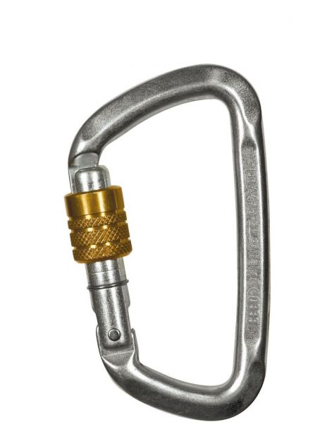 Karabinek D-Shape Steel CF SG (Screw Gate) Climbing Technology