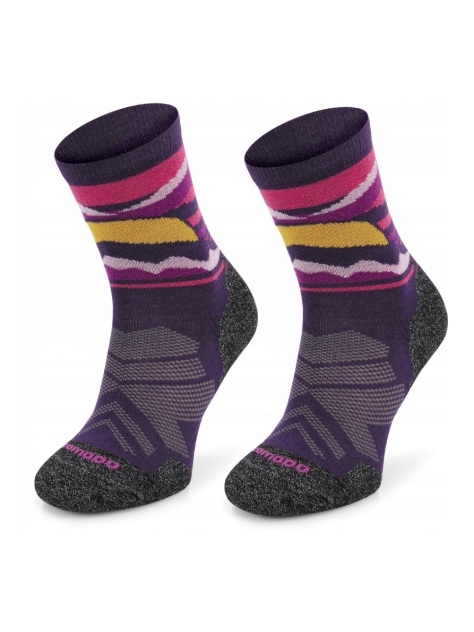 Skarpety Hiking Merino Comodo VIOLET Mountain Sun