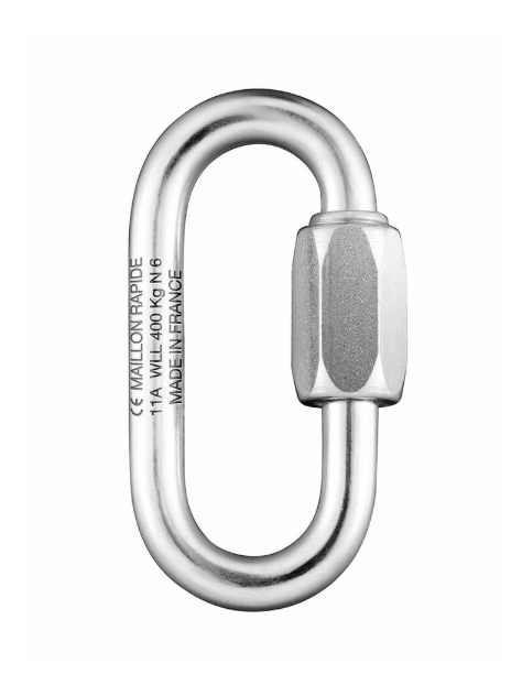 Karabinek Owal standard nierdzewny śr.4mm