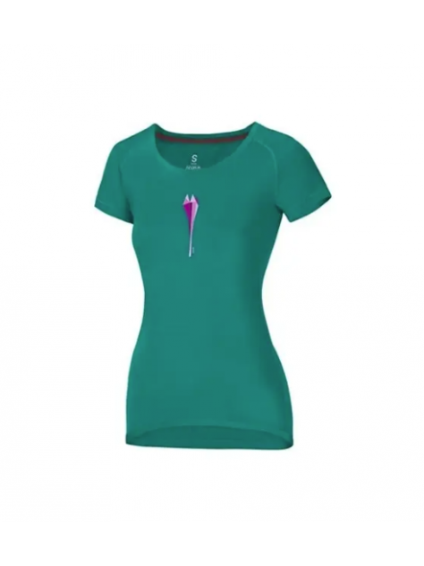 Koszulka Raglan T Woman Ocun turkusowa