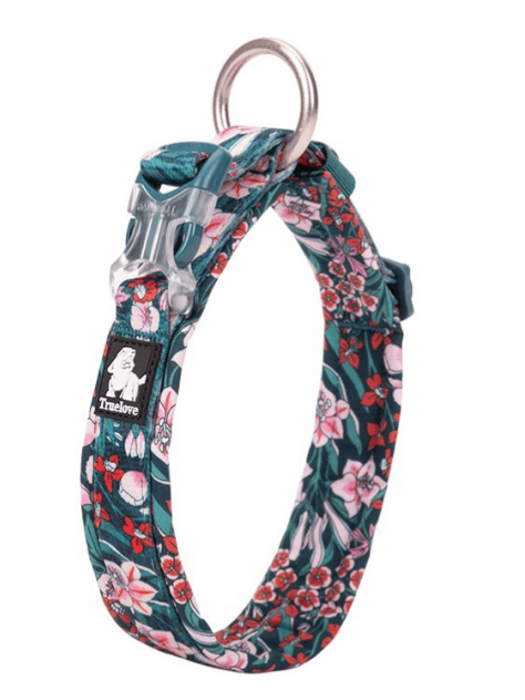 Obroża Truelove Blossom granat-czerwona