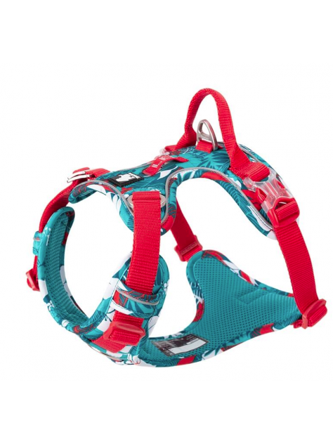Szelki dla psa Tropical Truelove turkusowe