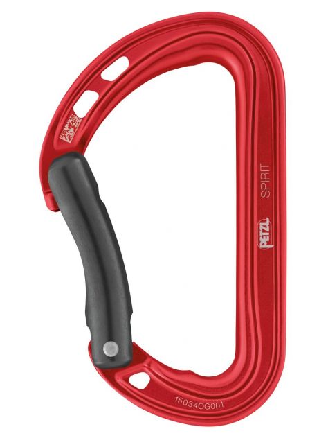 Karabinek Spirit wygięty Petzl czerwony