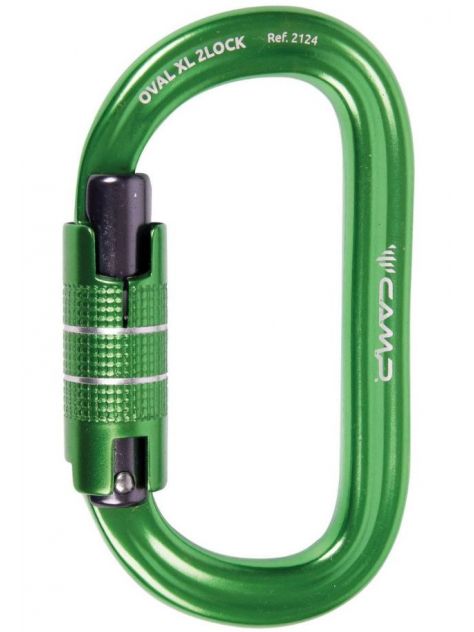 Karabinek Oval XL 2Lock Camp zielony