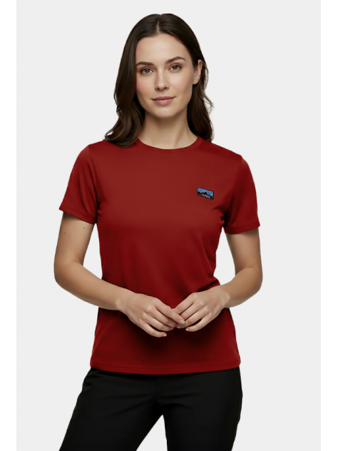 Koszulka damska merino Alpinus Otago paprykowa