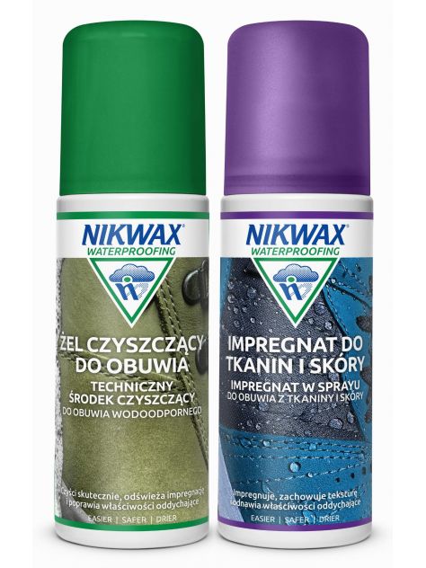 Zestaw Żel czyszczący do obuwia/Impregnat do tkanin i skóry 125ml