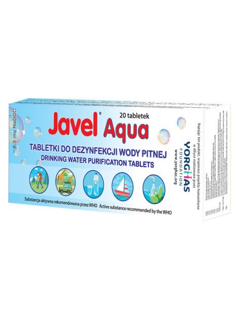 Tabletki do uzdatniania wody pitnej Javel Aqua 5x 20 szt.