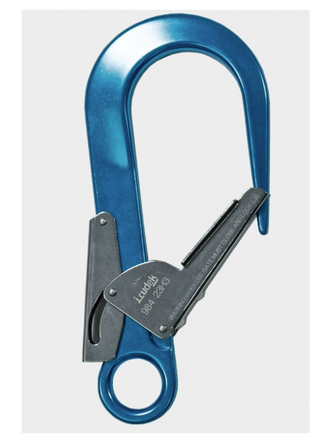 Hak zaczepowy aluminiowy MGO Silverlight 984 due-lock Irudek niebieski