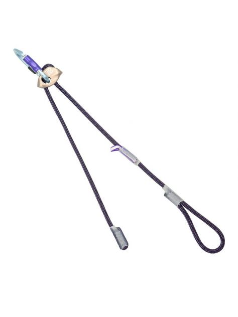 Lonża regulowana Expresso Fit Matt Blue z karabinkiem (2 punkty wpięcia) 35/40-100 cm