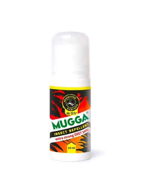 Mleczko Roll-on na komary Deet 50% Mugga 50ml