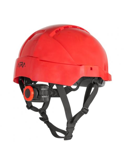 Kask Atra 10V z więźbą obrotową Protekt czerwony