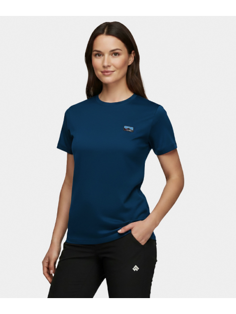 Koszulka damska merino Alpinus Otago niebieska